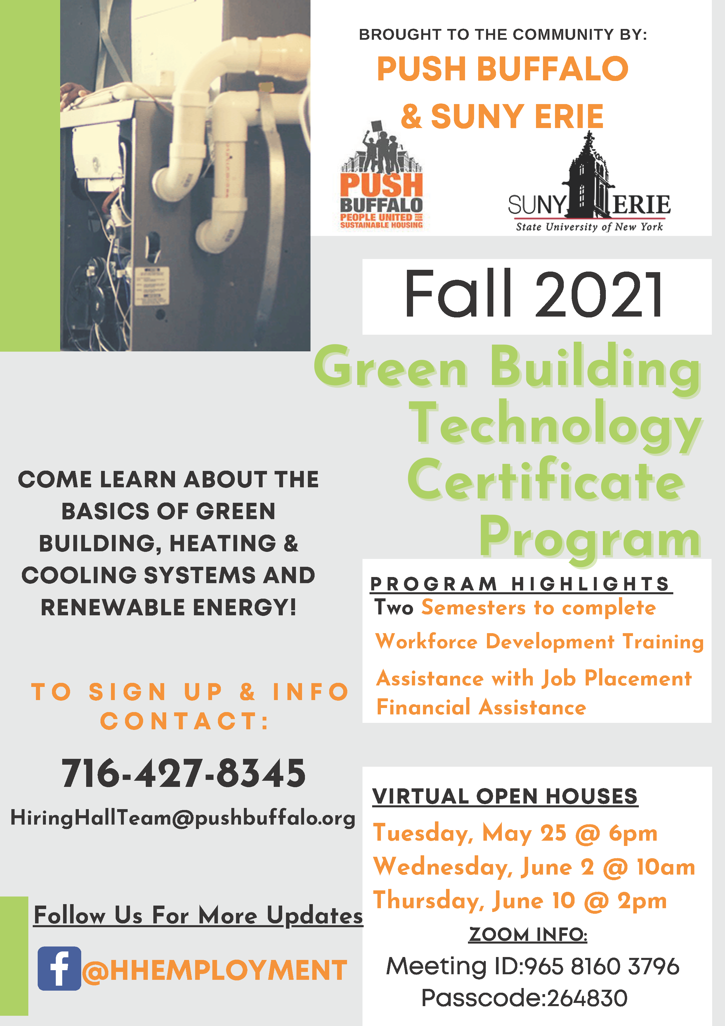 Green Building Technology Certificate Program (Fall 2021)
