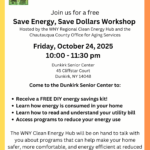 Save Energy, Save Dollars Workshop