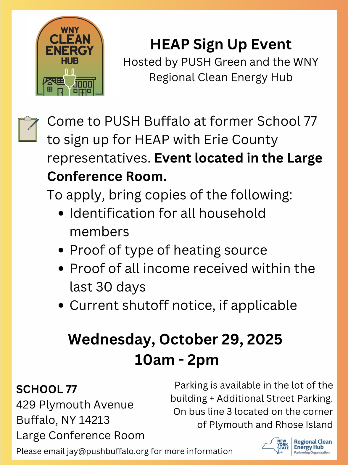 HEAP Tabling Sign up Event 10/29/2025