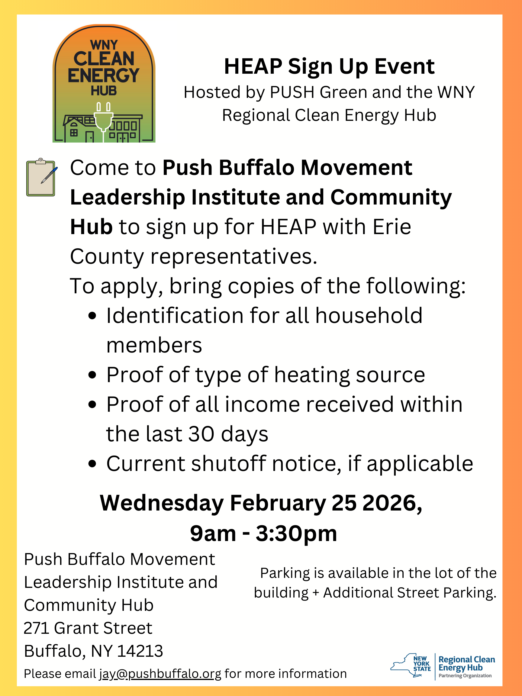 HEAP Outreach - PUSH Buffalo