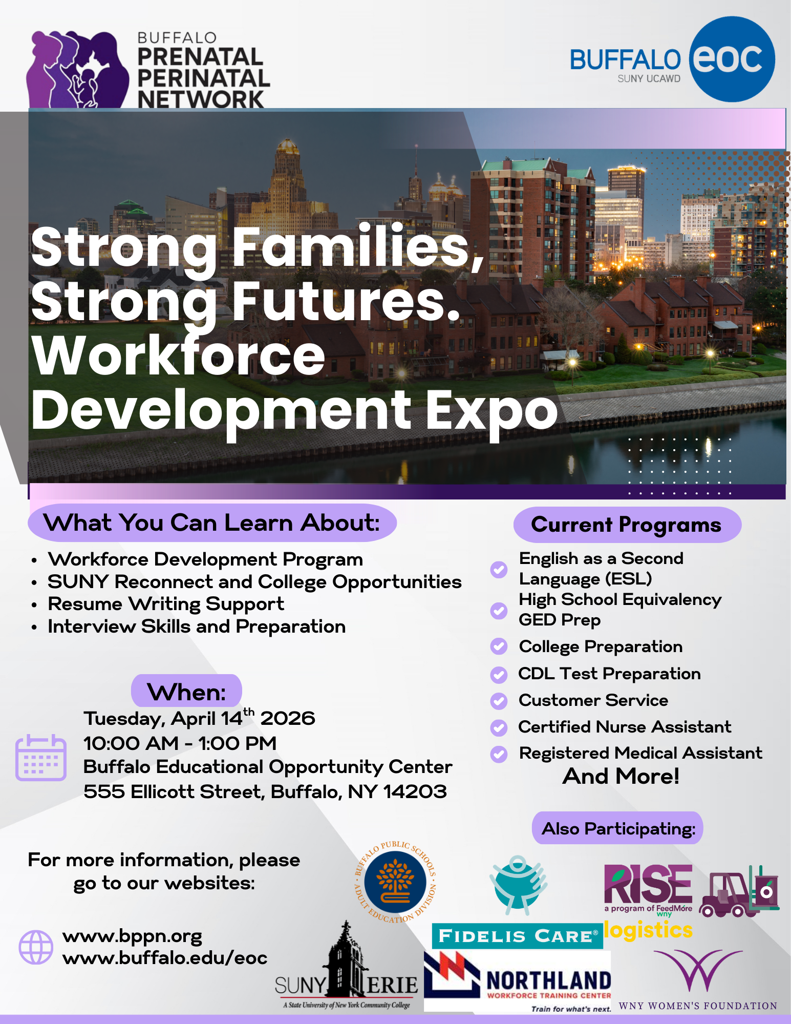 Strong Families, Strong Futures: Workforce Development Expo