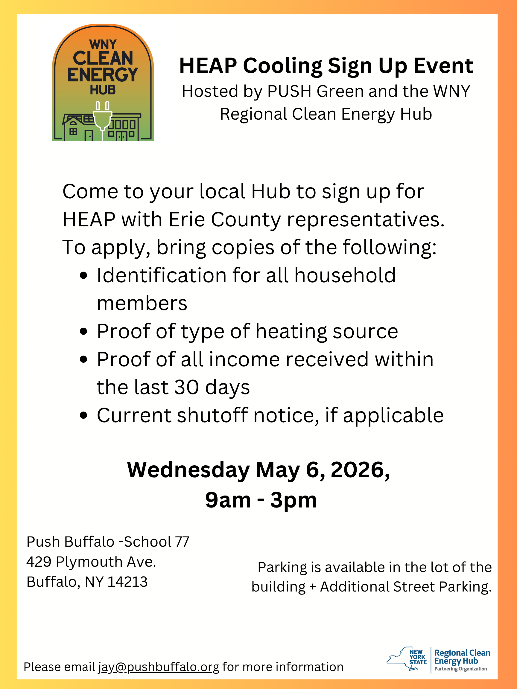 Erie County HEAP Cooling Outreach Event