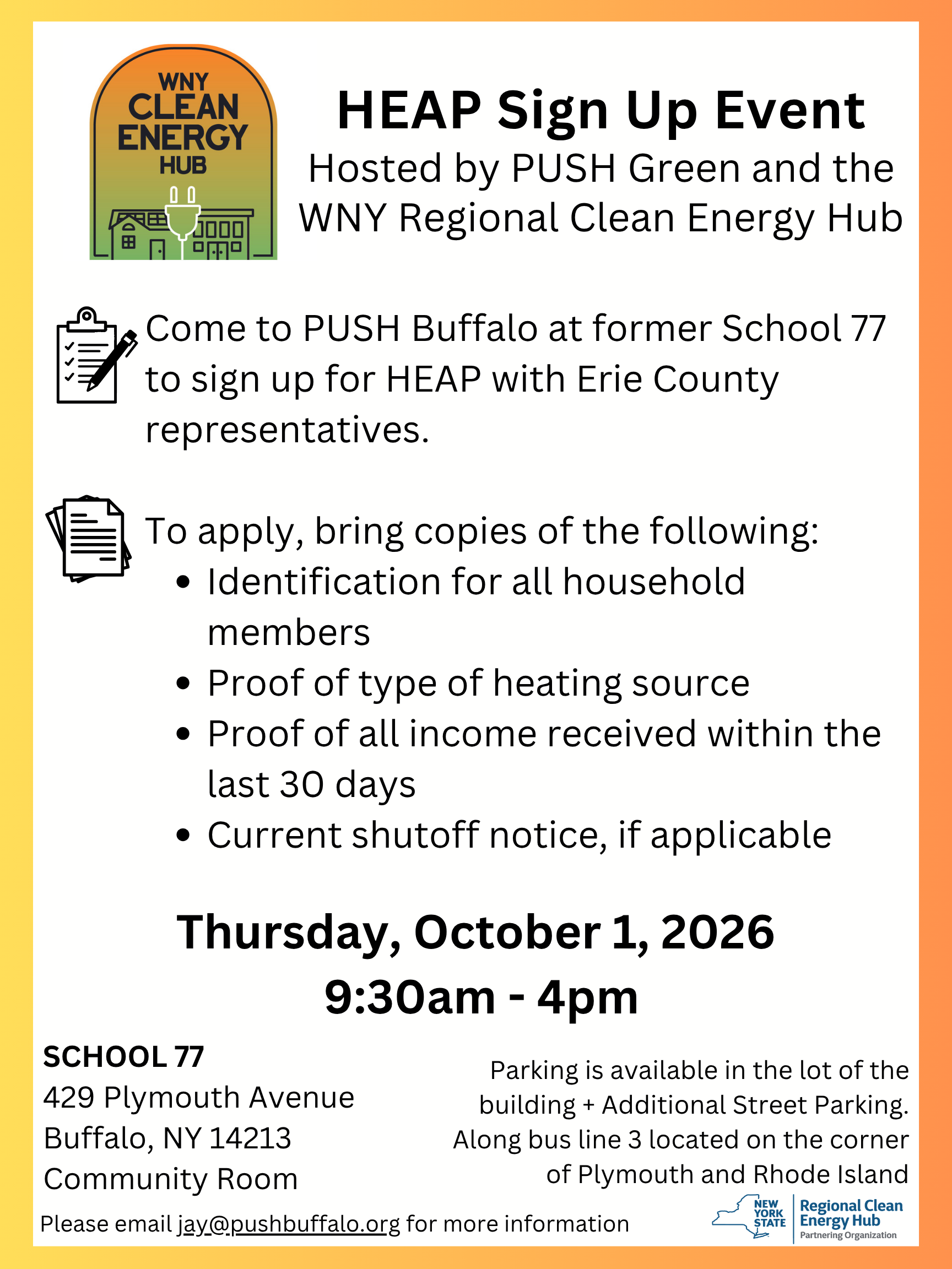 HEAP Sign up Outreach Event